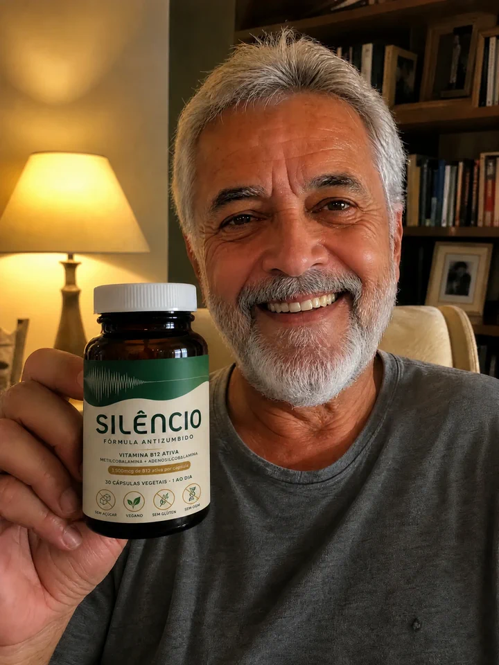 Cliente segurando o frasco Natural Silêncio